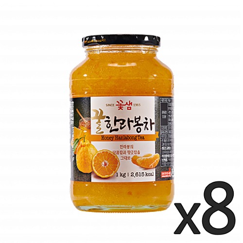 꽃샘 꿀한라봉차 1kg 1박스 (8개)