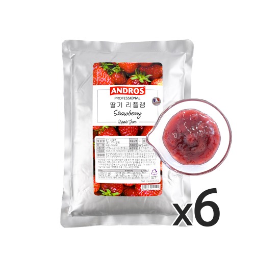 앤드로스 딸기 리플잼 1kg 1박스(6개)