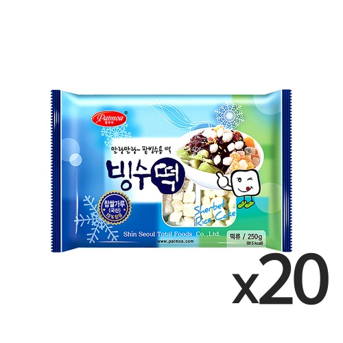 팥모아 빙수떡 250g 1박스(20개)