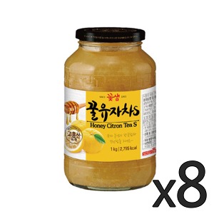 꽃샘 꿀유자차S 1kg 1박스 (8개)
