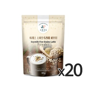 아레스 소이오곡 라떼 파우더 500g 1박스(20개)