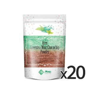 아레스 그린티 민트초코칩 파우더 800g 1박스(20개)